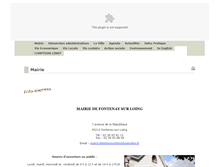 Tablet Screenshot of mairie-fontenaysurloing.fr